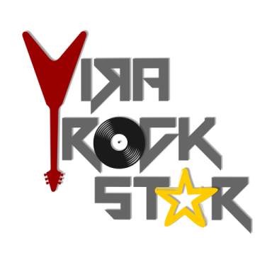 Vira Rock Star - TRANSPARENTE - logo médio